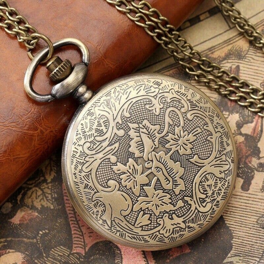 Modern Numerals Pocket Watch NEW Fun Design Unique Gift Fun - Picture 3 of 4